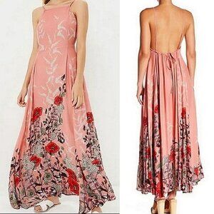 Free People Embrace It Flowy Floral Maxi Dress Women Size XS